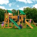 Gorilla Playsets Pioneer Peak Cedar Treehouse – Tire Swing & Clatter Bridge - Image 3
