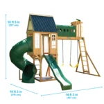 KidKraft Skyway Resort Wooden Swing Set – Cedar Playset for Kids | F29340 - Image 4