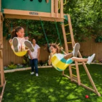 KidKraft Skyway Resort Wooden Swing Set – Cedar Playset for Kids | F29340 - Image 3
