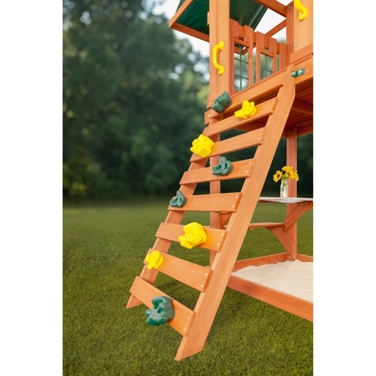 Creative Cedar Designs Cedar Cottage Wooden Swing Set - Robessa LLC