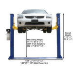 9000 LB Baseplate 2-Post Lift – Atlas 9KBPX - Image 8