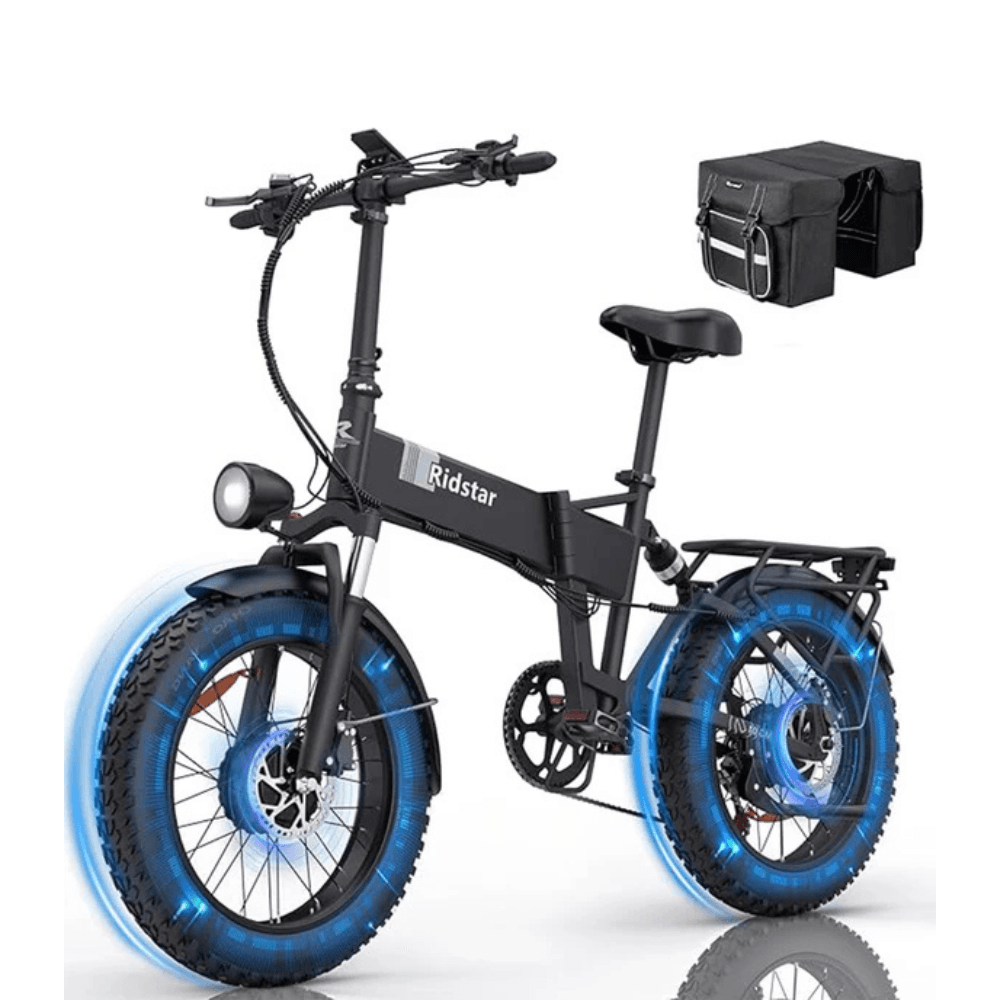 pop-product-127-image-1.png Folding Ebikes for Adults Ridstar 750W Motor 48V 14AH Removable Battery 20 X 4.0 Fat Tire Shimano 7-Speed 19.8MPH Electric Bike - Image 1