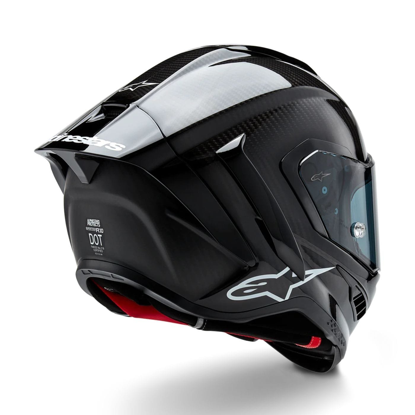 pop-product-130-image-1.jpg Alpinestars Supertech R10 Element ECE 06 / FIM Full Face Helmet Gloss Black / Carbon / Silver - Image 1