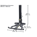 Atlas Single-Post Lift 6000 Lb - Capacity Portable – ATEXH-PSP-6000-FPD - Image 8