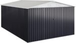 Patiowell 10 ft. W x 12 ft. D Size Upgrade Metal Storage Shed (119 sq. ft.) - Image 5
