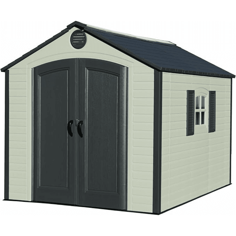 pop-product-254-image-1.png Lifetime 8′ x 10′ Outdoor Plastic Shed W/ Floor and Windows (60238) - Image 1