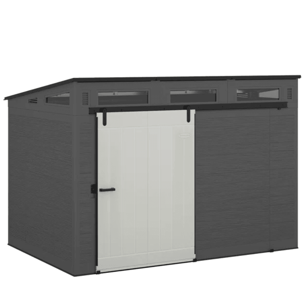 pop-product-257-image-1.png Modernist 10 ft. x 7 ft. Barn Door Storage Shed Suncast - Image 1