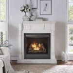 Duluth Forge Full Size Dual Fuel Ventless Gas Fireplace With Mantel – 32,000 BTU, Remote Control, Antique White Finish – Model# FDI32R-M-AW - Image 9