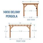 14×10 Delray Pergola - Image 13