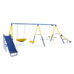 Sportspower Super 10 Metal Swing Set with Lifetime Warranty on Blow Molded Slide - Image 4