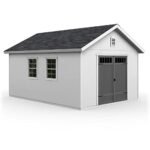 Handy Home Products Scarsdale 12x16 Do-it-Yourself Wooden Storage Shed with Floor