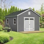 Handy Home Products Scarsdale 12x16 Do-it-Yourself Wooden Storage Shed with Floor - Image 2