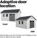 Handy Home Products Scarsdale 12x16 Do-it-Yourself Wooden Storage Shed with Floor - Image 3