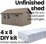 Handy Home Products Scarsdale 12x16 Do-it-Yourself Wooden Storage Shed with Floor - Image 4