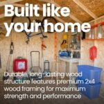 Handy Home Products Scarsdale 12x16 Do-it-Yourself Wooden Storage Shed with Floor - Image 8