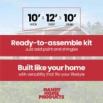 Handy Home Windemere 10x12 Storage Shed - Image 4