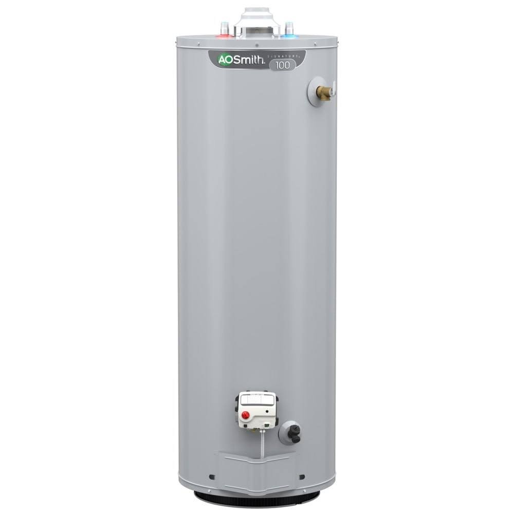 shopping_647c0827-2aa7-4907-a96a-540759a37336.jpg A.O. Smith Signature 100 40-Gallon Tall 6-Year Warranty 36000-BTU Liquid Propane Water Heater | G6-T4036PVR - Image 1