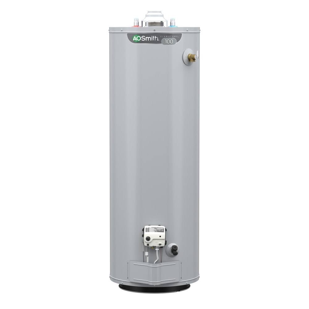 shopping_a63765a4-3145-4cdd-a1b5-dc16bb434e0c.jpg A.O. Smith Signature 100 50-Gallon Tall 12-Year Warranty 40000-BTU Natural GAS Water Heater | G12-UT5040NVR - Image 1