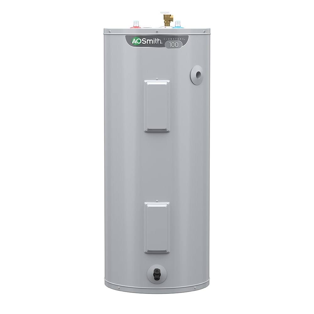 shopping_e61e6d45-6c25-4b87-bd9d-054ff5a80b56.jpg A.O. Smith Signature 100 40-Gallon Short 3800-Watt Double Element Electric Water Heater | E6-40R38D TTP - Image 1